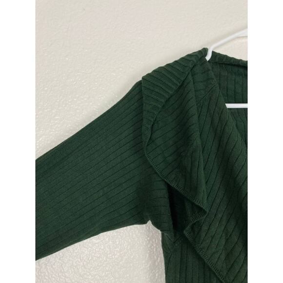 Jeannie Mai Green Dress INC Knit Sweater Dress Off Shoulder Maxi Midi Plus 2X - Picture 6 of 12